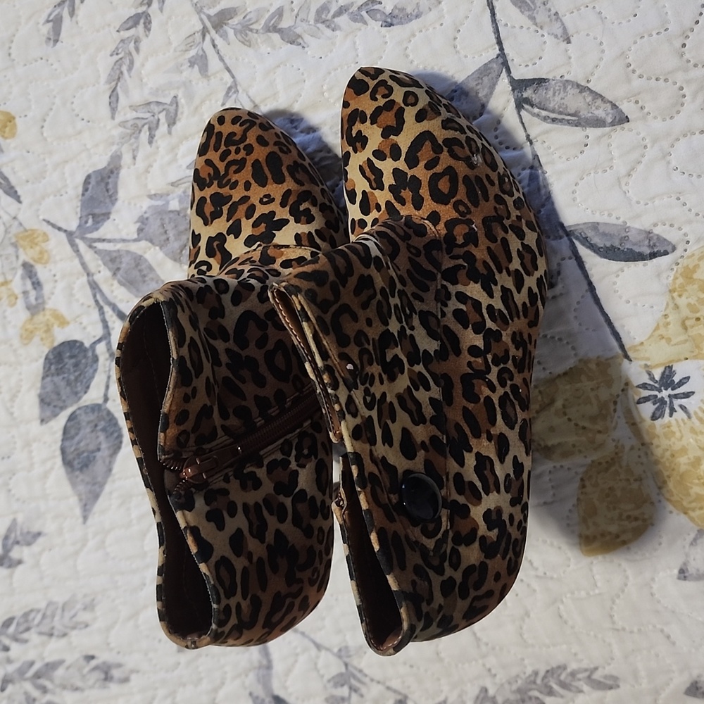 Cheetah Print Booties